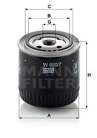 MANN -  Oil Filter - Spin-on Filter