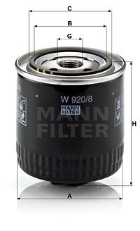 MANN -  Oil Filter - Screw On