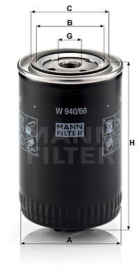 MANN -  Oil Filter - Screw On