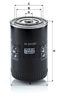 MANN -  Oil Filter - Screw On