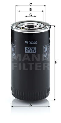 MANN -  Oil Filter - Screw On
