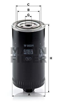 MANN -  Oil Filter - Screw On