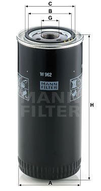 MANN -  Oil Filter - Screw On