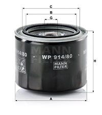 MANN -  Oil Filter - Screw On