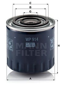 MANN -  Oil Filter - Screw On