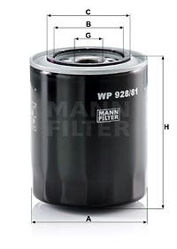 MANN -  Oil Filter - Screw On