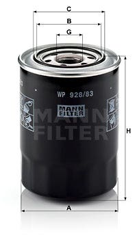 MANN -  Oil Filter - Screw On