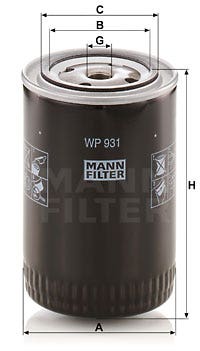 MANN -  Oil Filter - Screw On