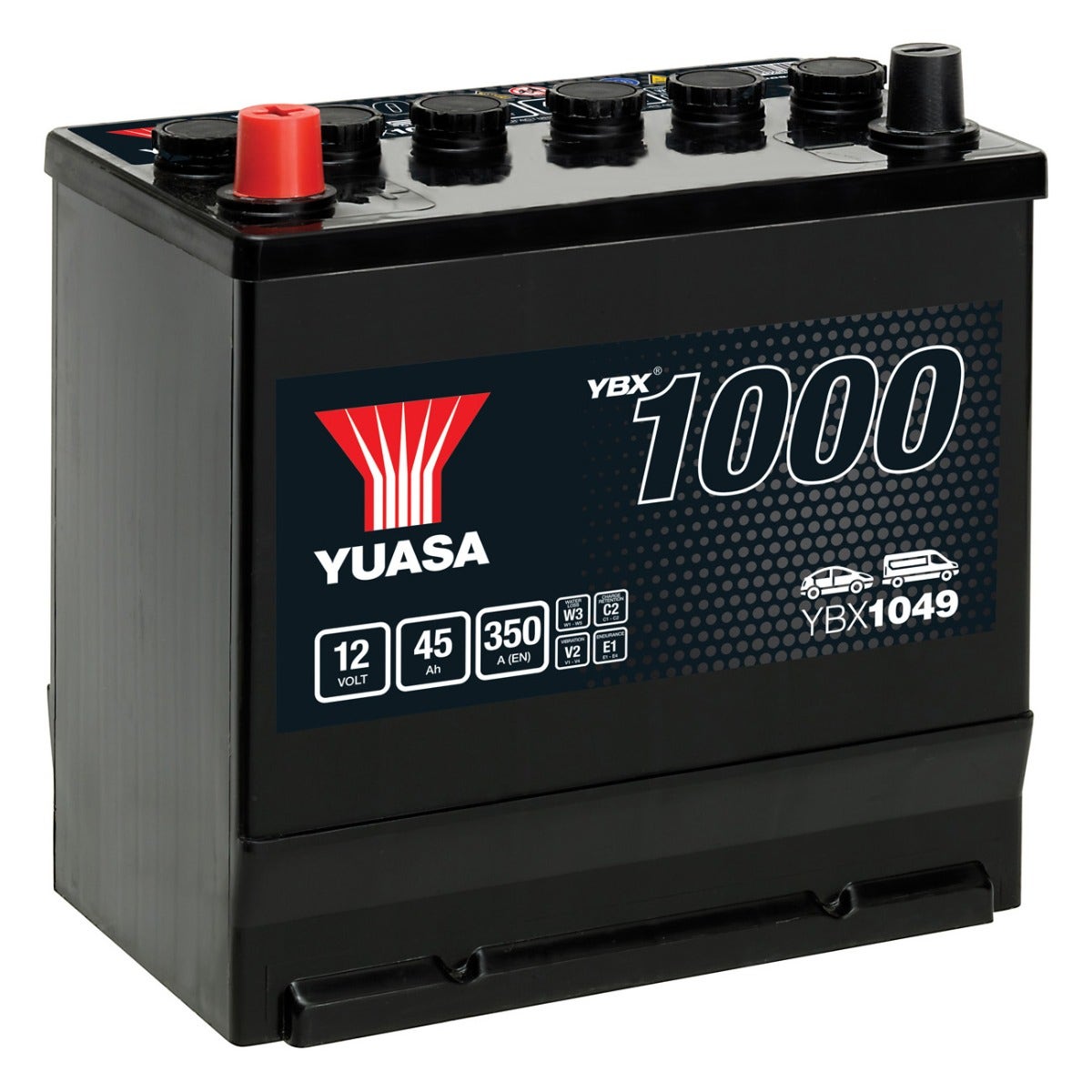 YUASA -  049 1000 Series Battery - 3 Year Warranty