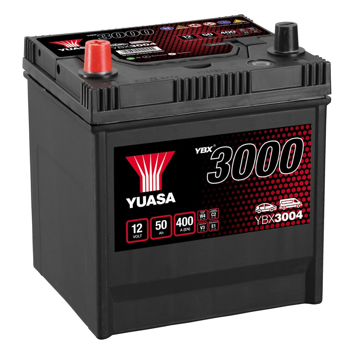 YUASA -  004 3000 Series SMF Battery - 4 Year Warranty