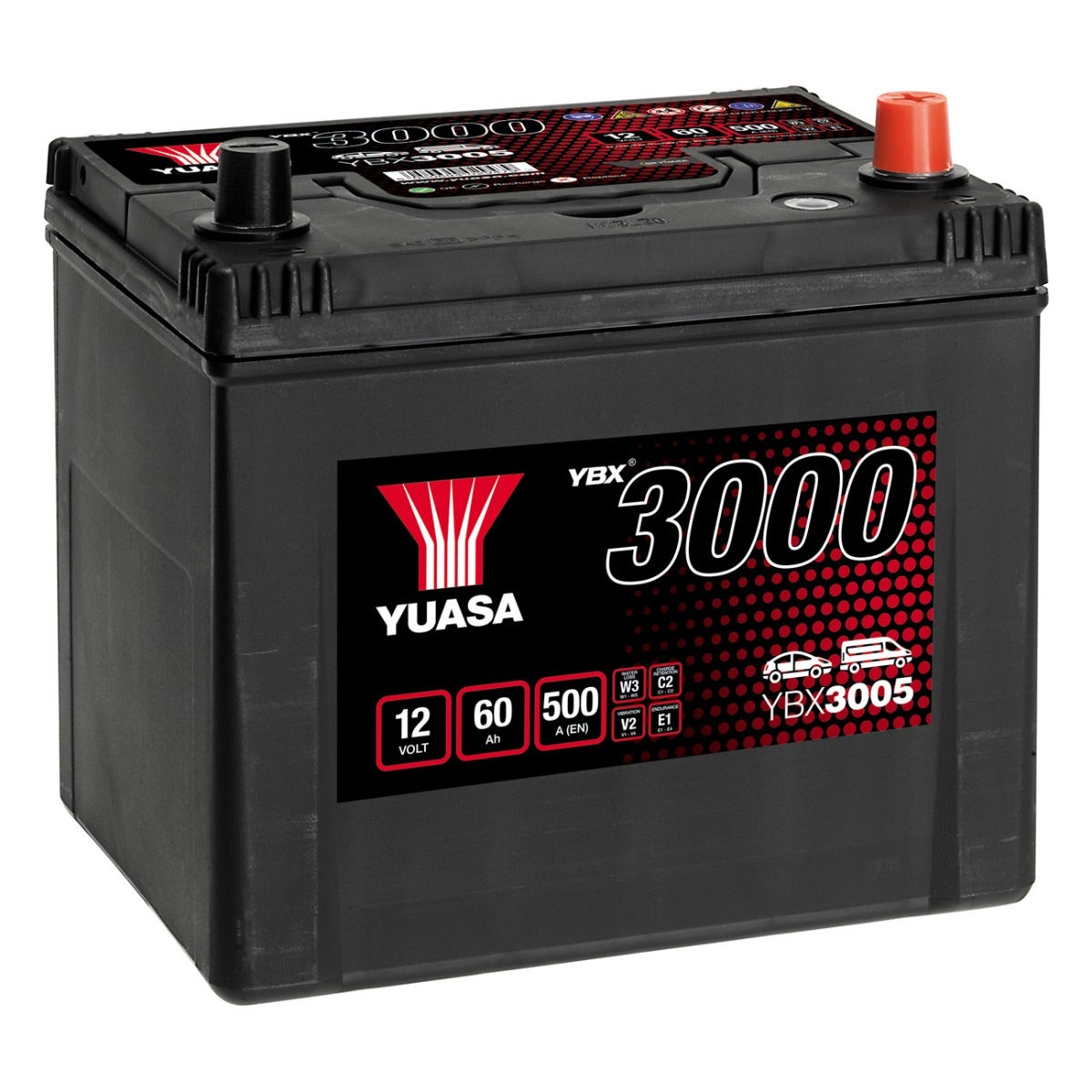 YUASA -  005 3000 Series SMF Battery - 4 Year Warranty