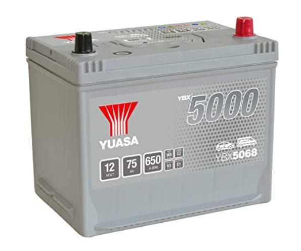 YUASA -  068 5000 Series Silver High Performance Battery - 5 Year Warranty