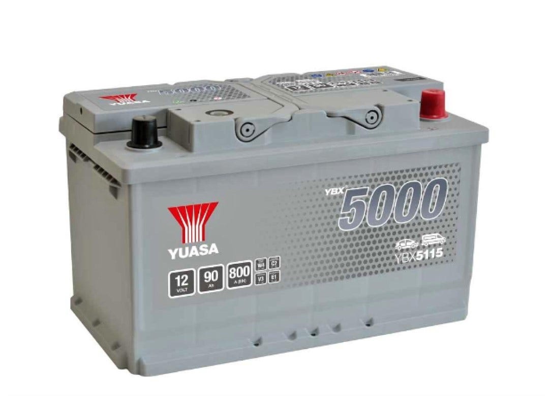 YUASA -  115 5000 Series Silver High Performance Battery - 5 Year Warranty