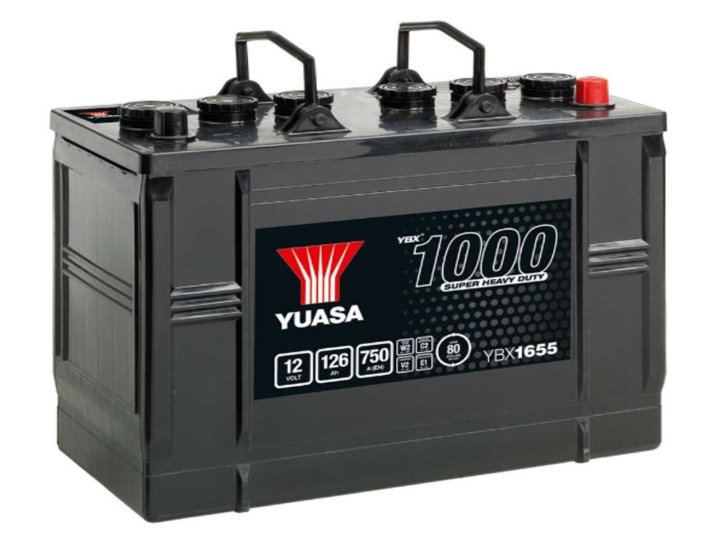 YUASA -  655 1000 Series Super Heavy Duty Battery - 3 Year Warranty