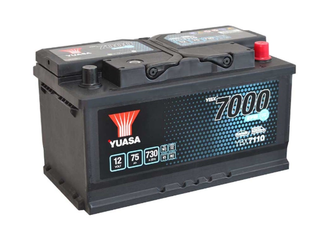 YUASA -  110 7000 Series EFB Start Stop Battery - 4 Year Warranty
