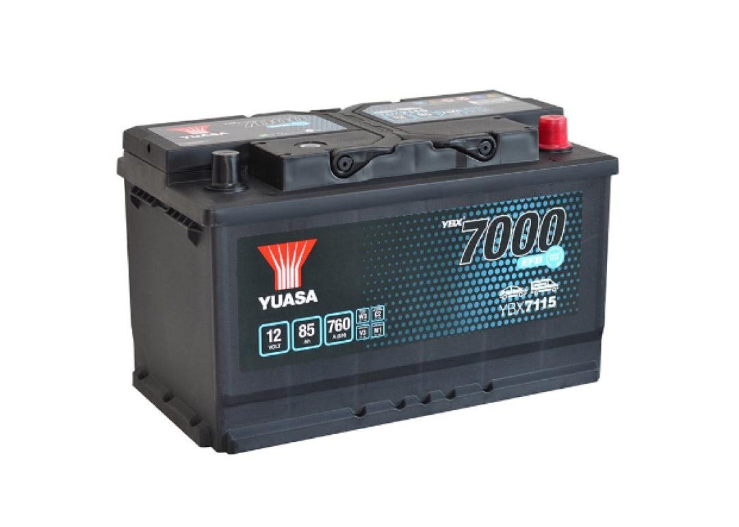 YUASA -  115 7000 Series EFB Start Stop Battery - 4 Year Warranty