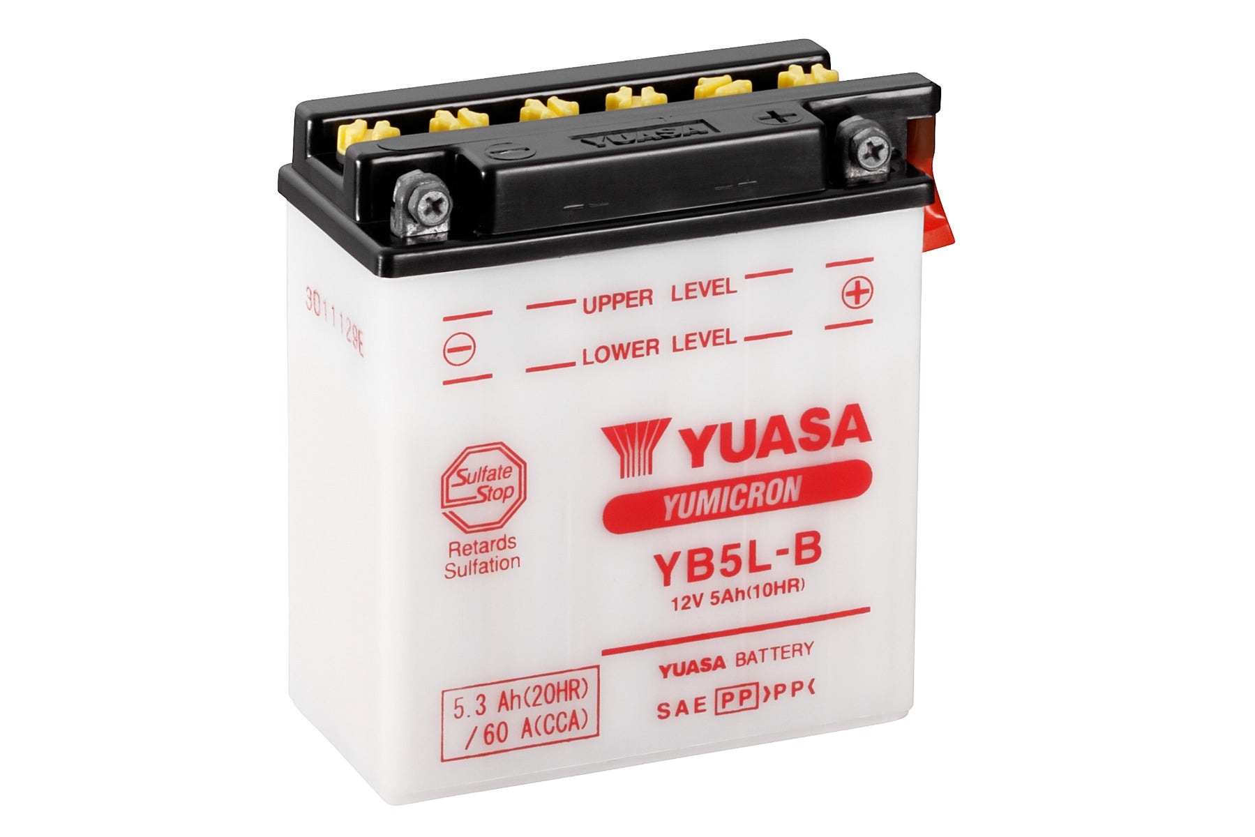 YUASA -  Yb5L-B (Wc) 12V Yumicron Motorcycle Battery - 1 Year Warranty