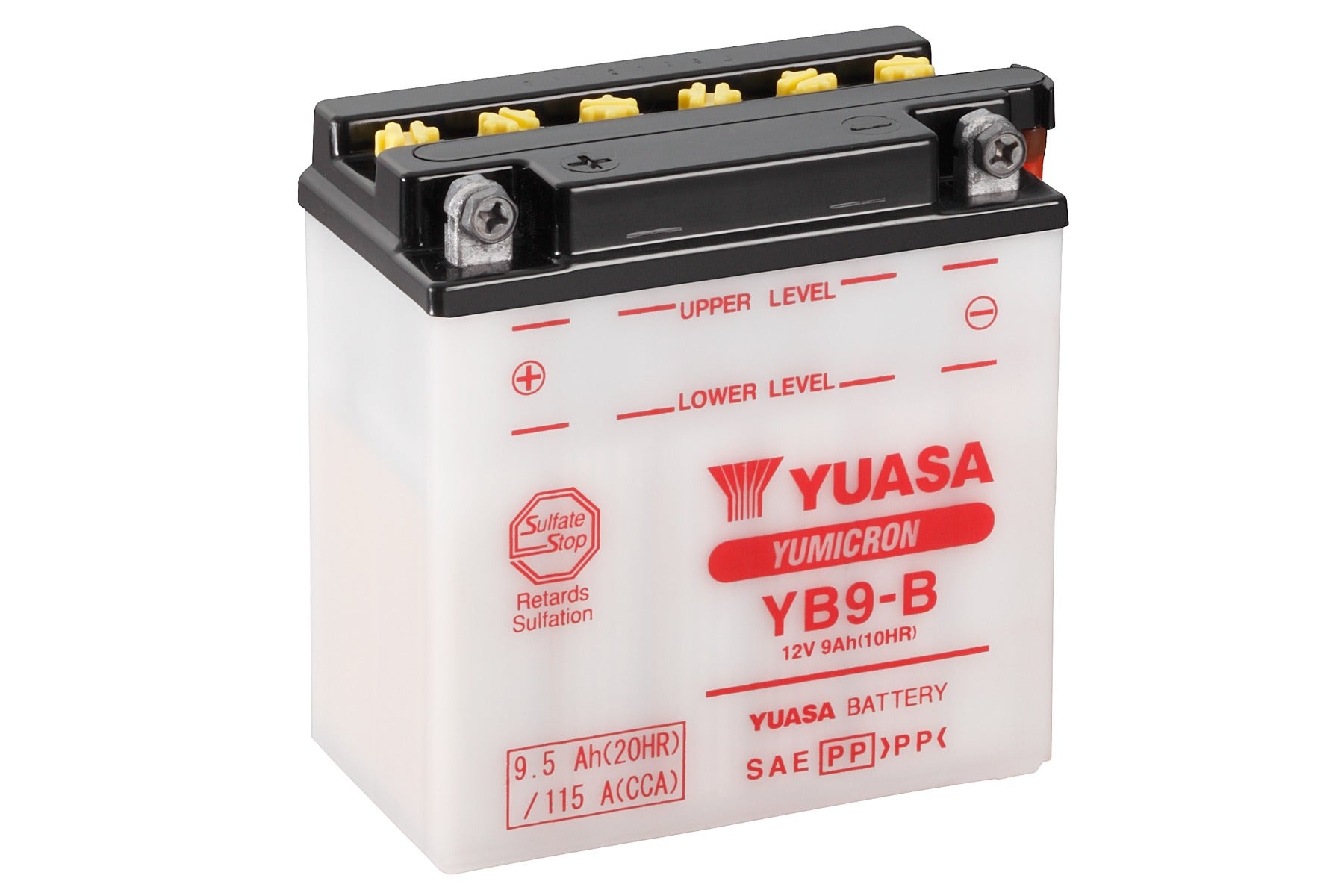 YUASA -  Yb9-B (Wc) 12V Yumicron Motorcycle Battery - 1 Year Warranty