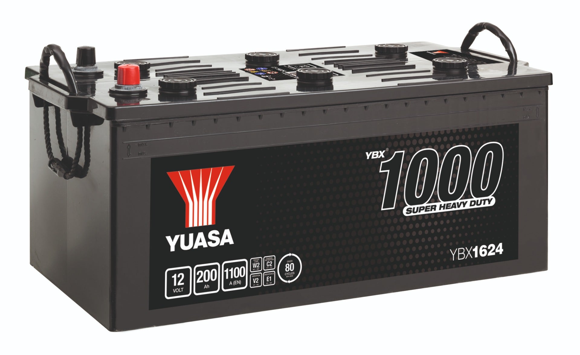 YUASA -  624 1000 Series Super Heavy Duty Battery - 3 Year Warranty