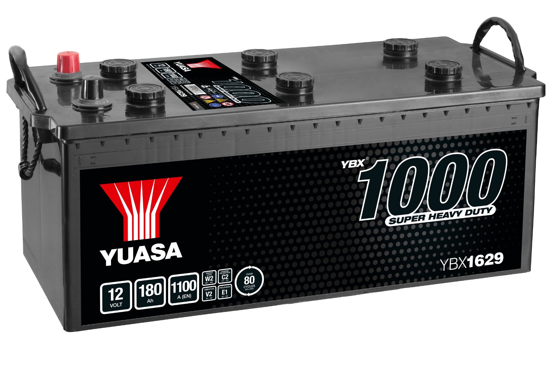 YUASA -  629 1000 Series Super Heavy Duty Battery - 3 Year Warranty