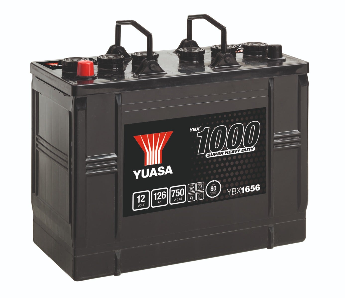 YUASA -  656 1000 Series Super Heavy Duty Battery - 3 Year Warranty