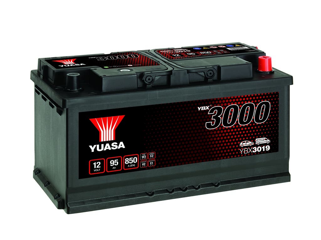 YUASA -  019 3000 Series SMF Battery - 4 Year Warranty