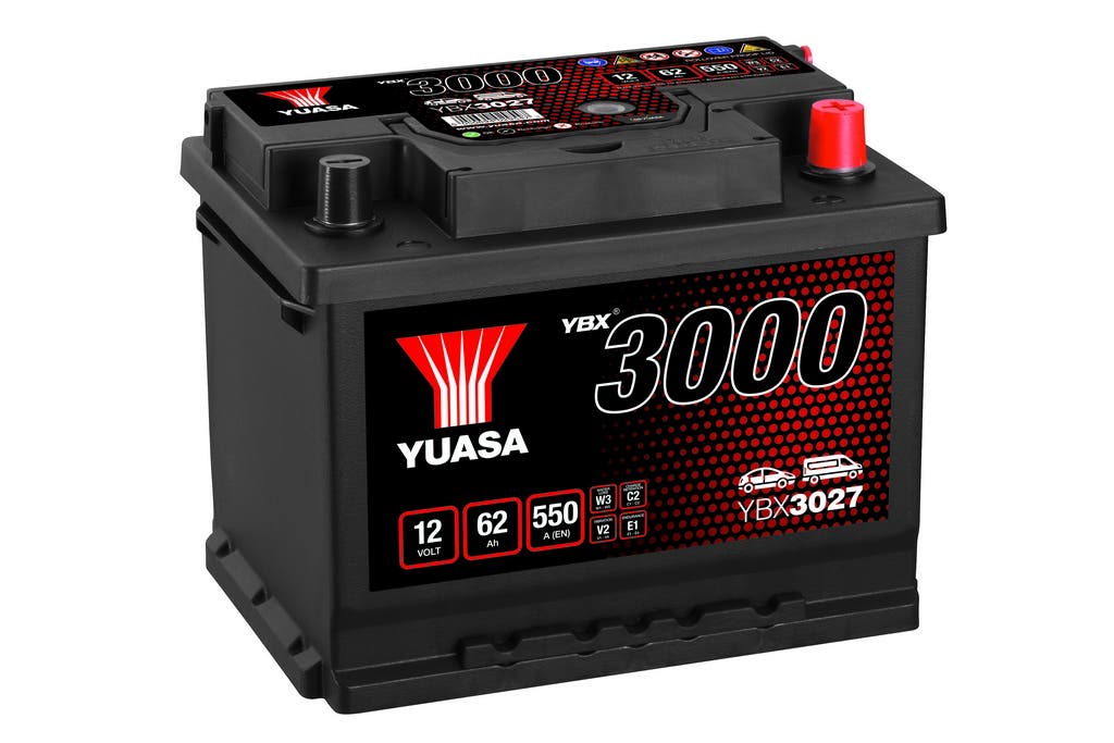 YUASA -  027 3000 Series SMF Battery - 4 Year Warranty