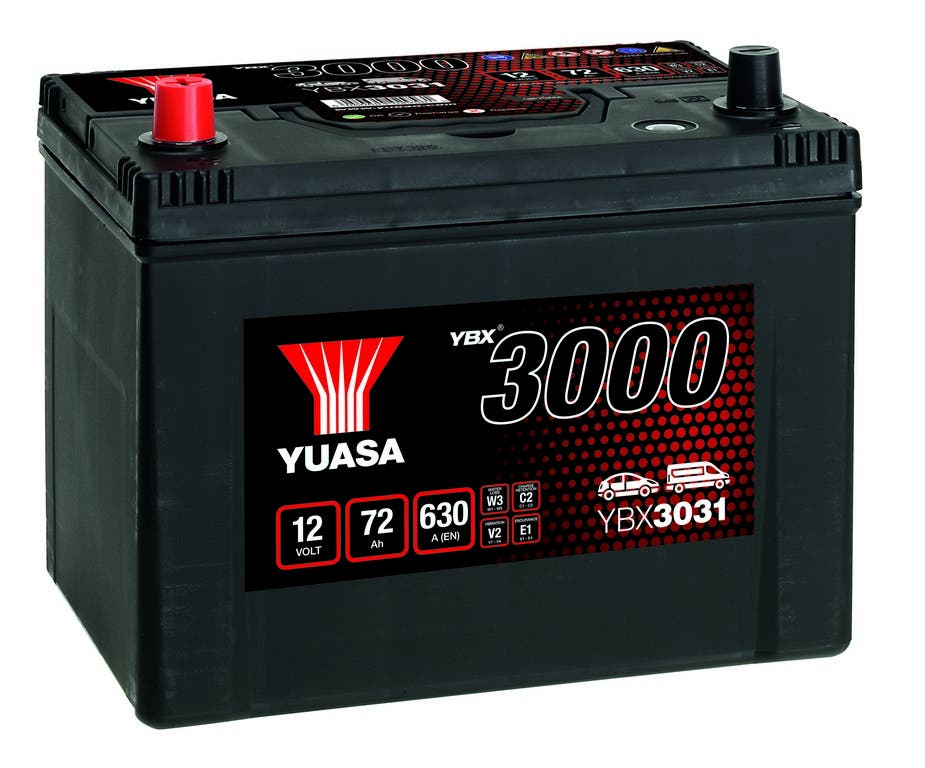 YUASA -  031 3000 Series SMF Battery - 4 Year Warranty