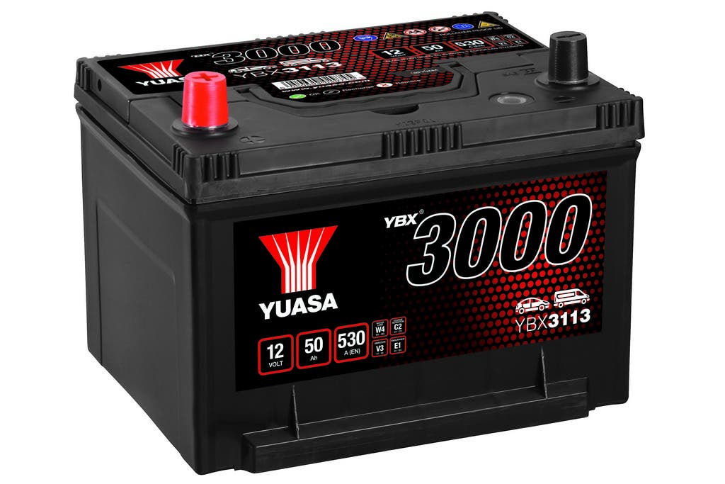 YUASA -  113 3000 Series SMF Battery - 4 Year Warranty