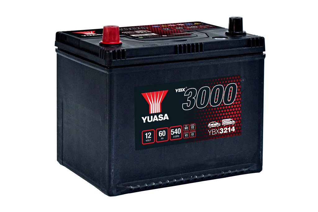 YUASA -  214 3000 Series SMF Battery - 4 Year Warranty