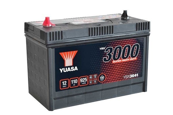 YUASA -  641 3000 Series Super Heavy Duty SMF Battery - 4 Year Warranty