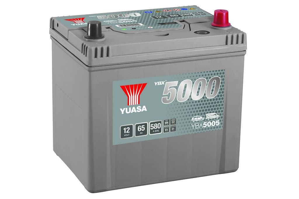 YUASA -  005 5000 Series Silver High Performance Battery - 5 Year Warranty