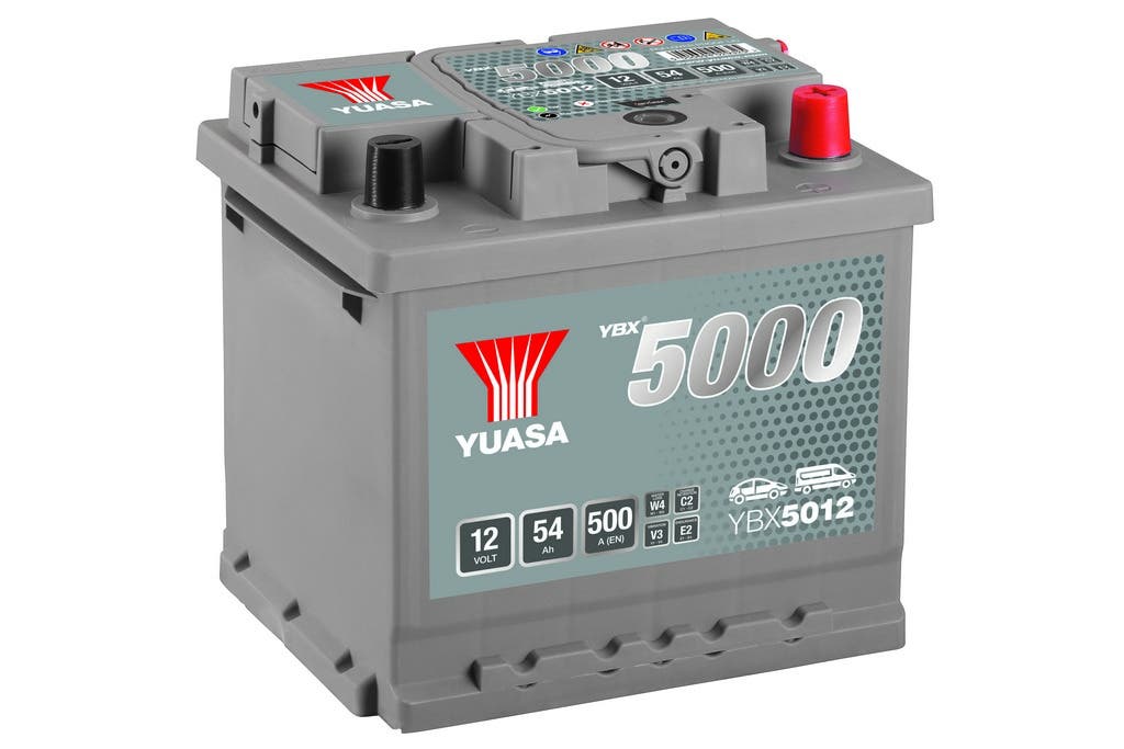YUASA -  012 5000 Series Silver High Performance Battery - 5 Year Warranty
