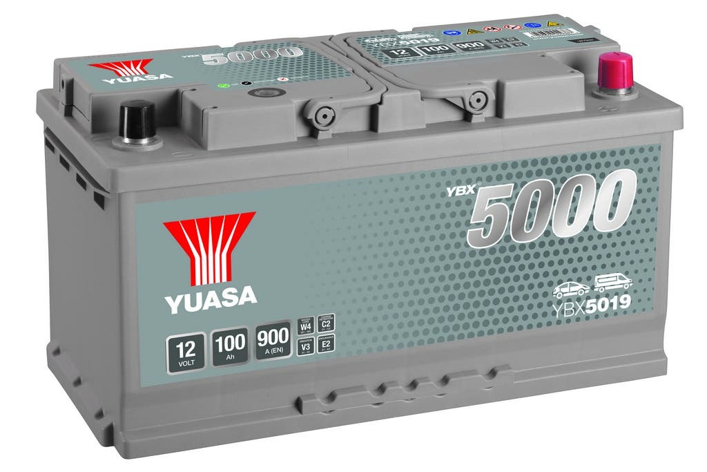 YUASA -  019 5000 Series Silver High Performance Battery - 5 Year Warranty