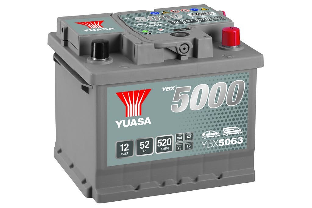 YUASA -  063 5000 Series Silver High Performance Battery - 5 Year Warranty