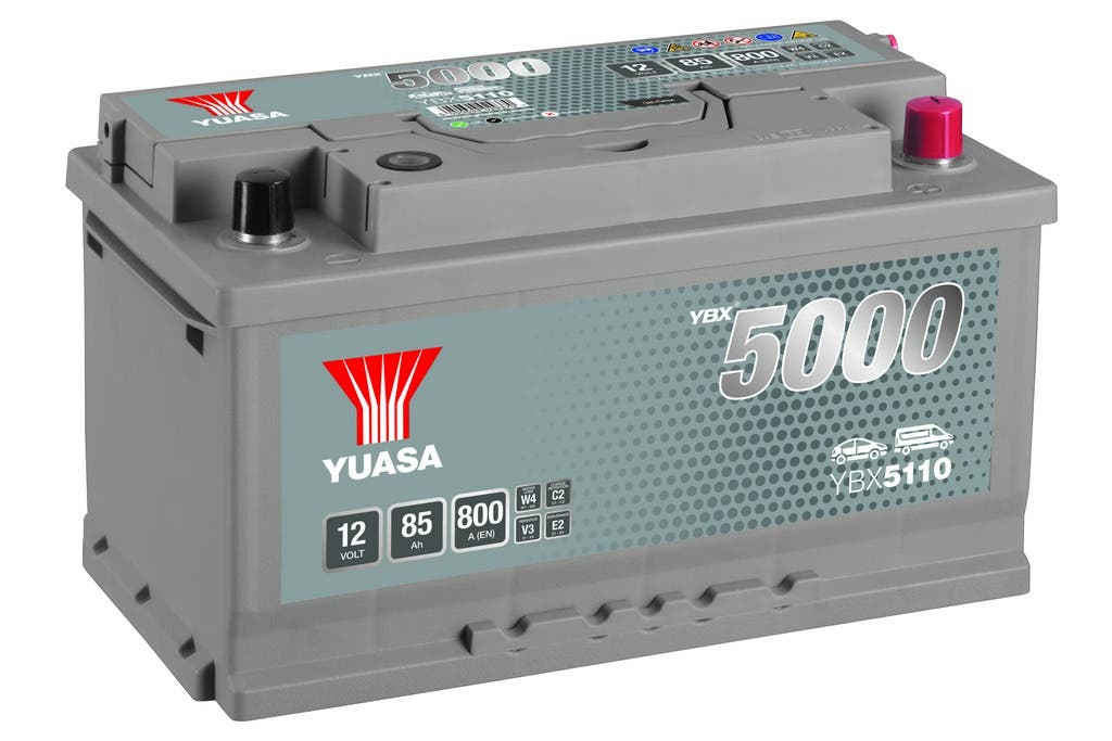 YUASA -  110 5000 Series Silver High Performance Battery - 5 Year Warranty