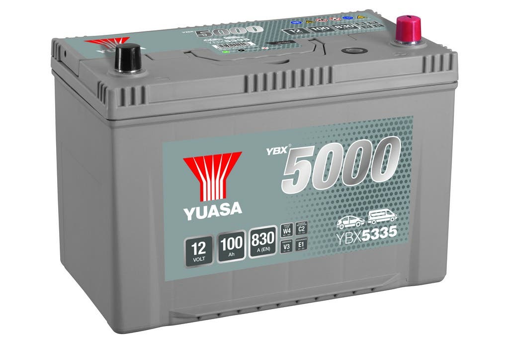 YUASA -  335 5000 Series Silver High Performance Battery - 5 Year Warranty