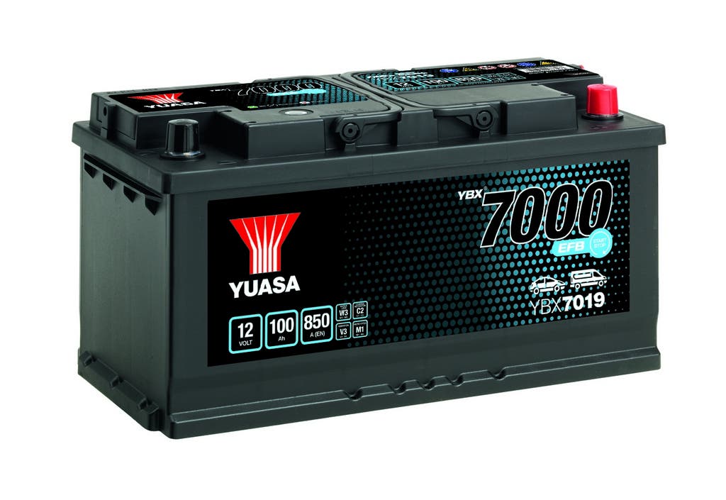 YUASA -  019 7000 Series EFB Start Stop Battery - 4 Year Warranty
